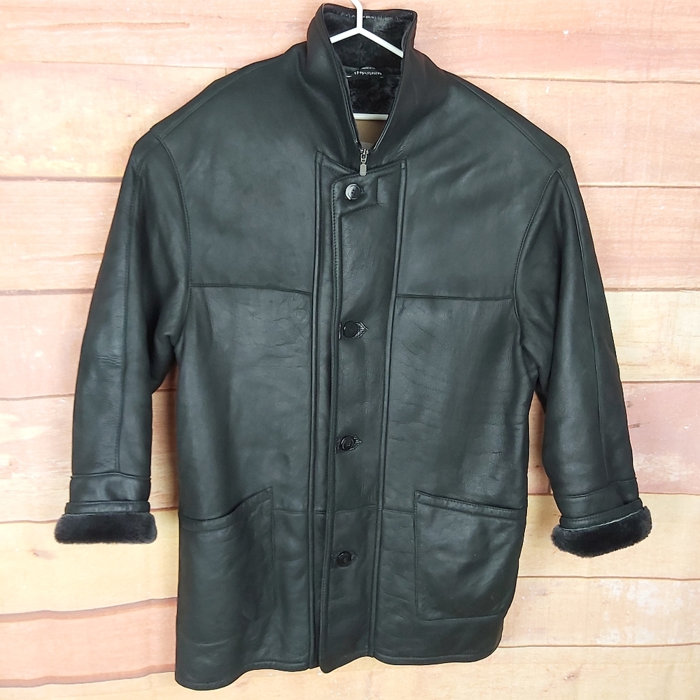 BOD & CHRISTENSEN Shearling 100% sheepskin super soft leather winter coat